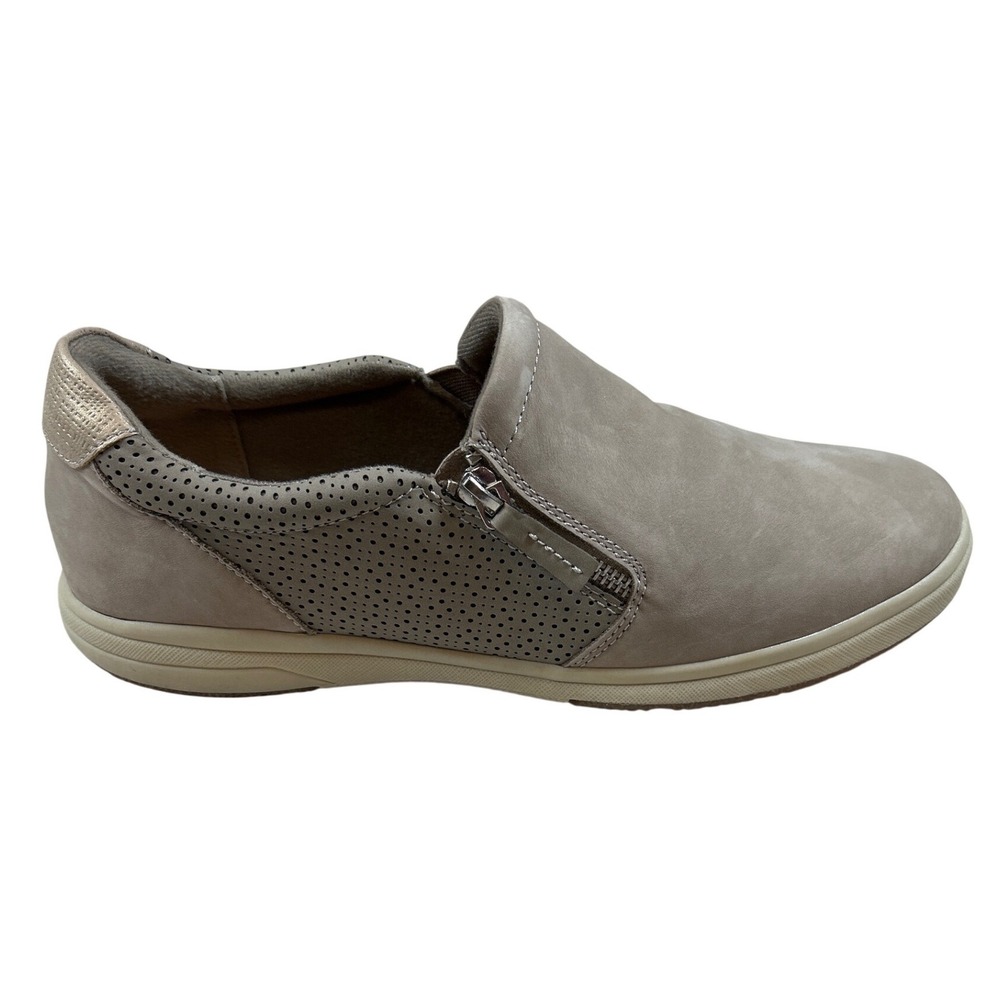 Earth Origins Elsie Granite Nubuck Slip On Sneakers Womens 11 Wide 7256957WWBCK